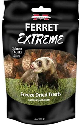 Marshall Ferret Extreme Freeze Dried Treats, 0.6 Ounces, Salmon Flavor, Model Number: 572043