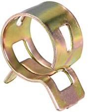 sourcing map 14mm 9/16inch Spring Band Type Action Fuel/Silicone Vacuum Hose Pipe Clamp Low Pressure Air Clip Clamp 10pcs