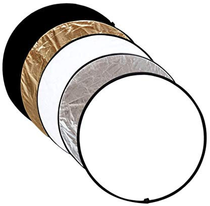 Tubayia 5 in 1 Multi Foto Reflektor Faltreflektor Lichtreflaktor für Fotostudio Fotografie (24in 60cm)