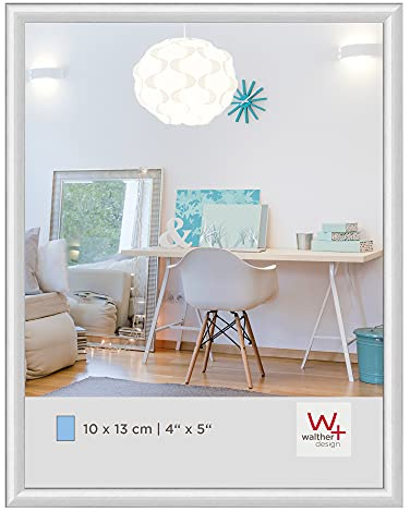Walther Design Cadre photo argent 10 x 13 cm New Lifestyle Cadre en plastique KV113S