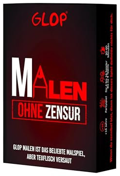 Glop Malen Spiele für Erwachsene – Lustiges Kartenspiel & Brettspiele für Feiern und Treffen – Originelle Party- und Gemeinschaftsspiele – Perfekte Geschenkidee für gesellige Abende & Runden