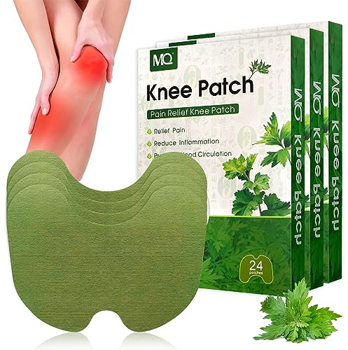 72 Stück Pain Relief Patch, Schmerzpflaster Knie, Schmerzlinderung Patch, Schmerzlinderungspflaster, Wermut Pain Relief Patch Knie, Moxibustion Patch für Knie, Rücken, Nacken, Muskelkater