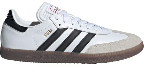 adidas Unisex Samba Indoor Sneaker, Weiß, Schwarz, leuchtendes Rot, 38 2/3 EU
