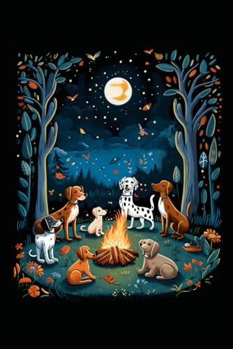 Notizbuch: Hunde Camping Notizbuch | 6x9 Zoll DIN A5 | 100 Seiten liniert | Zelten Notizheft | Campingplatz Tagebuch | Camping Schreibheft | Hunde Geschenk
