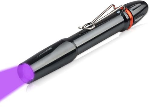 MVIOCS Torcia con luce UV 395 nm, luce nera, mini rilevatore di urina per animali domestici, polimerizzazione in resina, tascabile e altro ancora