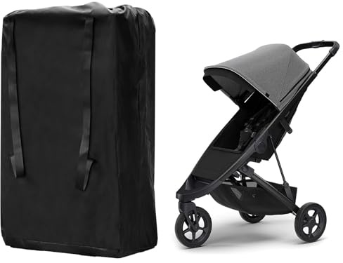 Soleeya Borsa Trasporto Passeggino Leggero, Borsa da Viaggio per Passeggino Impermeabile Nero Borsa Passeggino Viaggio Universale, Sacca Passeggino Aereo Utilizzato per Trasporto Passeggino