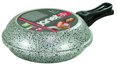 OISE ART STORE Trade Shop - Padella Fornetto Alto Doppio 16cm Antiaderente Chiusura Ermetica Manici Ergonomici 041071m -