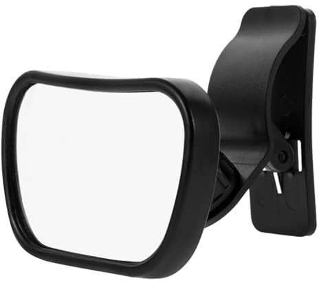 OFFIGAM Specchietto Retrovisore Auto Regolabile per Monitoraggio Del Bebè Ventosa per Sedile Posteriore Accessorio Auto Pratico e Facile Installare Visibilità Ottimale Durante