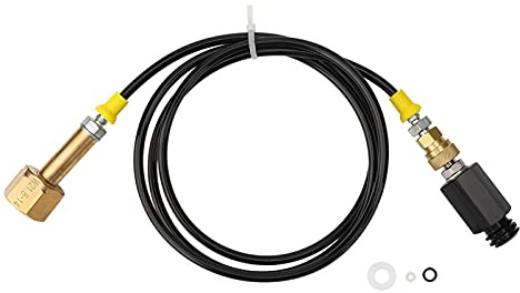 Soda Adapter Hose Kit, W21.8 Universal Co2 Cylinder Direct Adapter Sparkling Water Maker Quick Connector Hose for Catering Home and Commercial