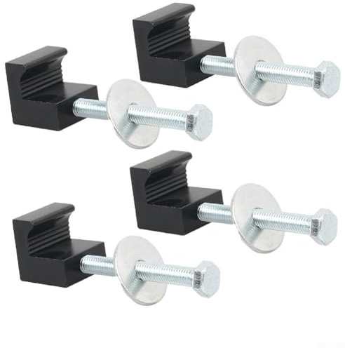 Kit di fissaggio per cassetta degli attrezzi per camion, kit di montaggio crossover con gancio a J in alluminio resistente, installazione senza trapano per tutti i pick-up
