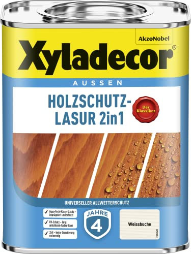 Xyladecor Vernice protettiva 2 in 1, faggio bianco, 750 ml