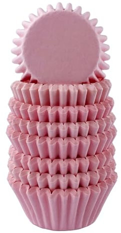 Miss Bakery's House® Mini pirottini di carta - standard - Ø 32 mm x 20 mm - rosa - 200 pezzi