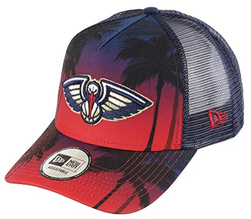 New Era NBA Cap Trucker verstellbar Basketball Snapback Kappe Mesh Einheitsgröße Palme