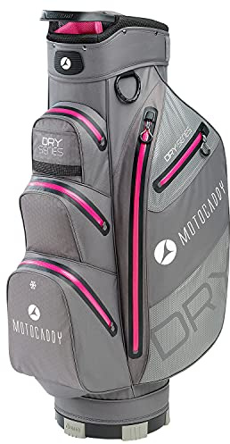 Motocaddy Dry Series Cartbag – Anthrazit/Fuchsia – Einheitsgröße
