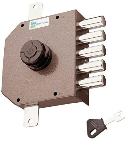 Art. 30621DX SERRATURA A POMPA Applicare laterale cilindro antistrappo apertura interna con pomolo Lunghezza cilindro 50 mm E - 63 Pompa30 Dim. cassa - 132 x 146 Int. fiss. - 65 x 130