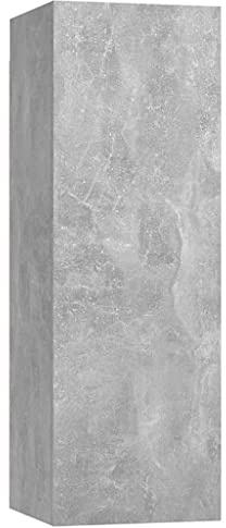 vidaXL Mueble para TV Madera contrachapada Gris hormigón 30,5x30x90 cm