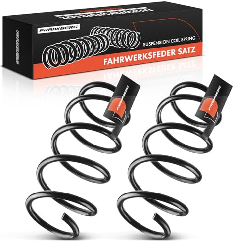Frankberg 2x Muelles de chasis Muelles de suspensión Compatible con Combo Furgoneta/MPV Combo Tour Tigra Twintop X04 Replace# RH3317,312111