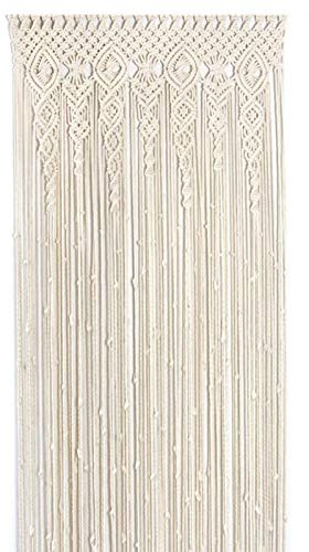 Niktule Makramee-Wandbehang, Makramee-Vorhang, Boho-Tür-Fenster-Behang-Vorhang Gewebter Tapisserie-Wand- -Haus-Ornament, Handgefertigte Makramee-Hochzeits-Hintergrund, Für Wohnzimmer-Schlafzimmer