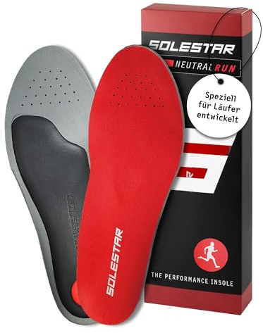 Solestar Neutral Run Einlegesohlen Laufschuhe Gr. 45/46 - Unisex Schuheinlagen zur Beseitigung von Beschwerden & Leistungssteigerung - Höchster Komfort