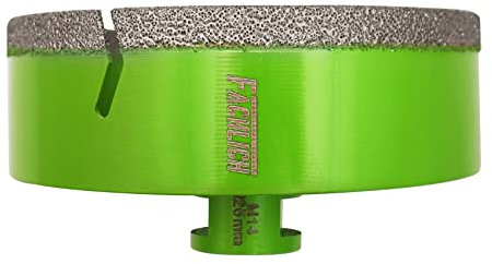 FACHLICH Diamantbohrer Fliesenbohrer 125mm Diamant-Bohrkronen Lochsäge M14 Gewinde für Porzellan Fliese Keramik Granit Marmor Trockenbohren…