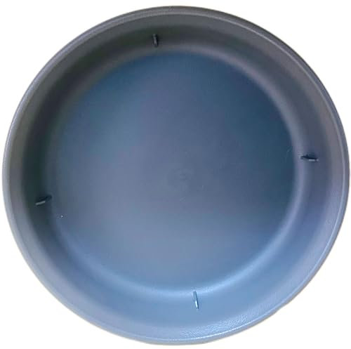 Wvkzuc 1 bandeja redonda de plástico para plantas, cubremacetas, bandeja de plástico duradera, atrapador de agua, platillos de plástico y bandejas de goteo para interiores y exteriores
