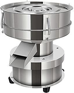 SmPinnaA Máquina De Tamizado Vibratorio Eléctrico Coctelera De Tamiz Automática Máquina Coctelera De Tamiz De Acero Inoxidable Tamiz De Harina De Malla 40 Y 60 1350 N/Min para Partículas De Polvo