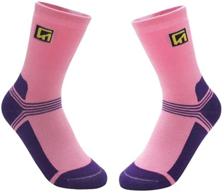 rockible Calcetines de Patinaje sobre Hielo Calcetines de Patinaje artístico para niños Calcetines de Patinaje para niños Calcetines elásticos de, Pink S