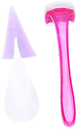 KAILIKETIY Intimrasierer Satz Damen Kleiner Haarrasierer Rasierwerkzeug für Bikinizone Körper Haarentferner mit Trimmer Ergonomisch Sicher