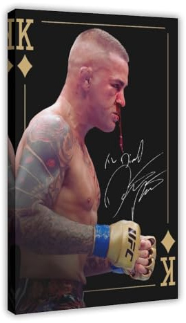 SFQQE Dustin Poirier, poster sur toile pour décoration de chambre à coucher, bureau, chambre, cadeau, 20 x 30 cm