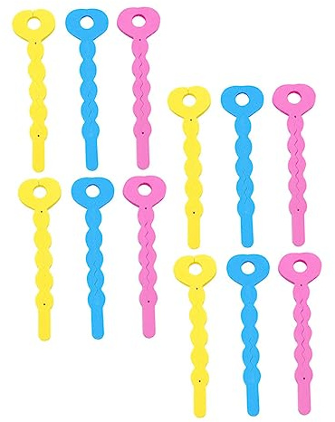 ADOCARN 24 Stück Schwamm Lockenrollenstange für Haarstyling Weiche Lockenwickler aus Schwamm Kinderfreundlich und Tragbar für Locken über Nacht Zufällige Farbe