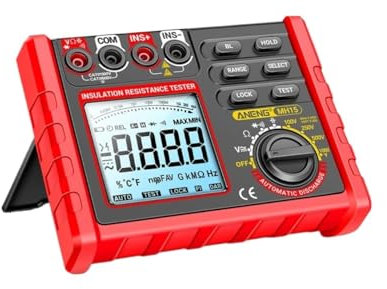Tester per Condensatori, Misuratore Di Resistenza Di Isolamento Digitale Misuratore Di Tensione AC/DC Automatico Multifunzionale Misuratore Di Megaohmmetro Strumenti Di Prova Ohmmetro
