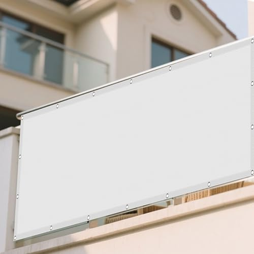 Tenda a Vela Ombreggiante Impermeabile 235 x 375 cm Antivento/Protezione UV Ombreggiante Impermeabile Protezione Solare Respirante Anti UV per Esterno, Giardino e Terrazza, Bianco