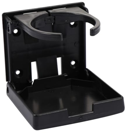 CONGARTENO 2 pezzi Portabicchieri Pieghevole Supporto Bevande Regolabile Estensibile Facile Installazione per Auto Barche e Camper Design Salvaspazio e Antiscivolo