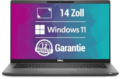 Dell Latitude 7420 Ordinateur portable 14 Full HD Intel Core i5-1145G7@ jusqu'à 4,4 GHz 8 Go 1000 Go SSD avec Windows 11 Pro et logiciel antivirus gratuit avec garantie 12 mois (reconditionné)