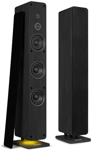 Audizio Arco Pack 2 Altavoces HiFi 320W Dab+ Bluetooth, Color Negro