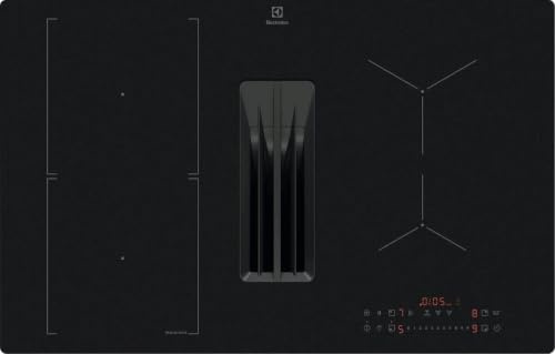 KCC83410CT - Piano Cottura Induzione 4 Fuochi con Cappa Integrata Aspirante 80 cm Nero