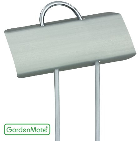 GardenMate 25x Pflanzenschilder Typ Mini aus Metall - Höhe 14cm Beschriftungsfeld 6,5x2,2cm - Wetterfeste Pflanzenstecker zum Beschriften für Garten, Hochbeet, Gewächshaus, Blumenbeet, Pflanzgefäße