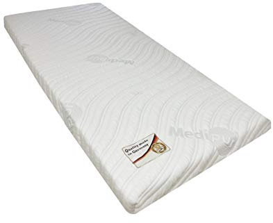 Gelschaum Topper Raumgewicht 65 Kg/m³ - Matratzen Topper - Höhe ca. 10 cm (Kern 8 cm) (90 x 200 cm, Bezug: Luxus Medipur EC)