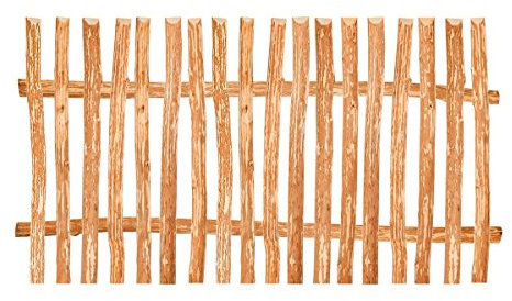 BooGardi Zaunelement Haselnuss · 144 Größen · 80 x 150 cm (5-6 cm) · Staketenzaun Bausatz für Lattenzaun/Bretterzaun · Gartenzaun Holzzaun