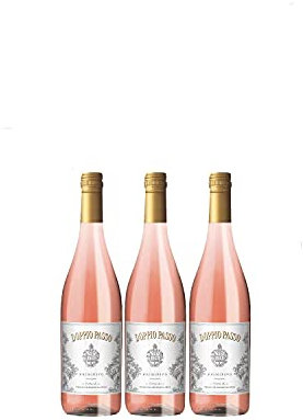 Doppio Passo Primitivo Rosato Puglia Rosewein veganer Wein halbtrocken IGT Italien (3 Flaschen)