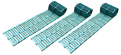 Selections Green Plastic Garden Track Roll Out Path Walk Way Ground Protection (3m Roll) - Pack of 3