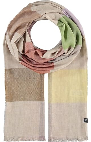 FRAAS Sustainability Edition - Schal mit XL-Karos - Made in Germany Lavendel