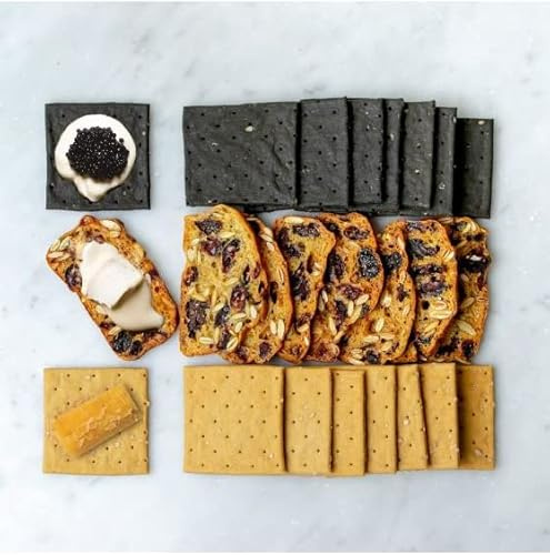 Millers Gluten Free Selection 12 x 100-125g (4 x 100g GF Extra Virgin Olive Oil & Sea Salt Crackers, 4 x 100g GF Cranberry & Raisin Toast & 4 x 125g GF Charcoal Wafers) - Artisan Biscuits