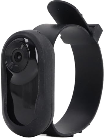 Annadue Katzen Kamerahalsband, kein WLAN Erforderlich, Hundehalsband Kamera, Übungs-/Action Kamera mit Videoaufzeichnung, Kabelloses Innen-/Außenhalsband, Haustierprodukte (Black)