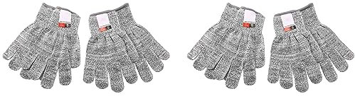 Lckiioy 4 Paare Schnitt Beständige Handschuhe Lebensmittel Schutz Stufe 5 Hand Schutz, Küchen Schnitt Handschuhe zum Austern Schälen (Mittel)