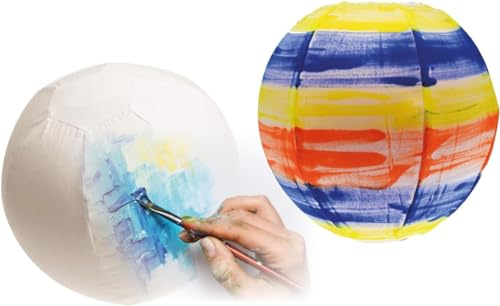 10 Stück Set Ballonhüllen für Luftballons | zum Gestalten und Bemalen | Ø 24 cm | Geschenk für Kinder | Geburtstagsgeschenk | Mitgebsel | Party | Partydeko | Stoffballonhülle für Fasching