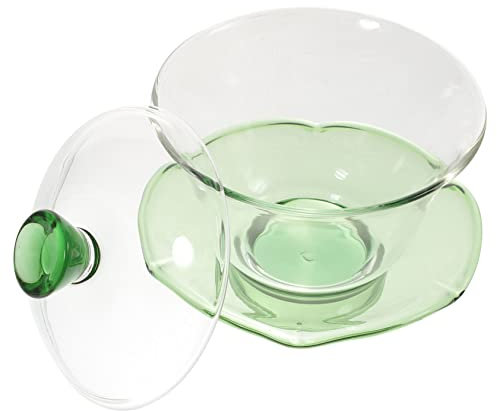 Cabilock 1juego Taza De De Con Plato y Tapa Taza De Infusión Para Preparar Elegante Tazón De Para De y Decoración Del