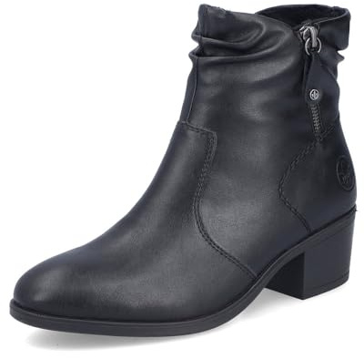 Rieker Damen Klassische Stiefeletten 73981, Frauen Stiefeletten,uebergangsstiefel,Boots,Stiefel,Bootee,Booties,halbstiefel,schwarz (00),39 EU / 6 UK