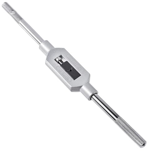 FOCMKEAS Adjustable Tap Wrench Handle,Metric M1-M8 Adjustable Tapping Reamer Tool,W1/16-1/4 Reamer Wrench for Metalworking,Tap Tool
