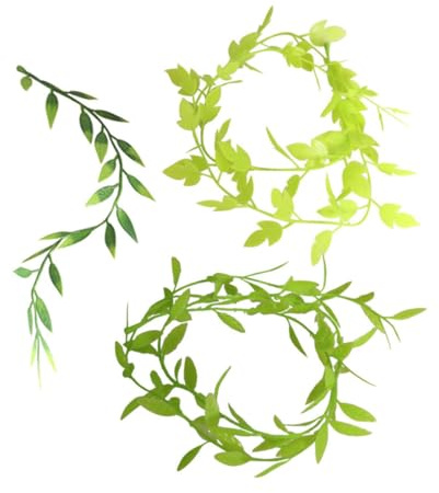 TOYANDONA 3 Pièces Miniature Vignes Artificielles Réalistes Guirlande Feuillage Faux Plantes Grimpantes Miniature pour Maison De Poupée